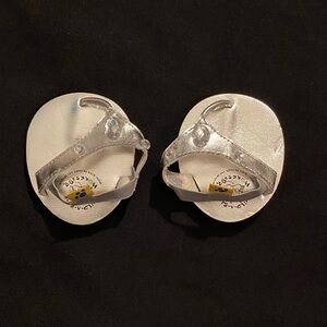 Build-A-Bear Shimmering Silver Sandals